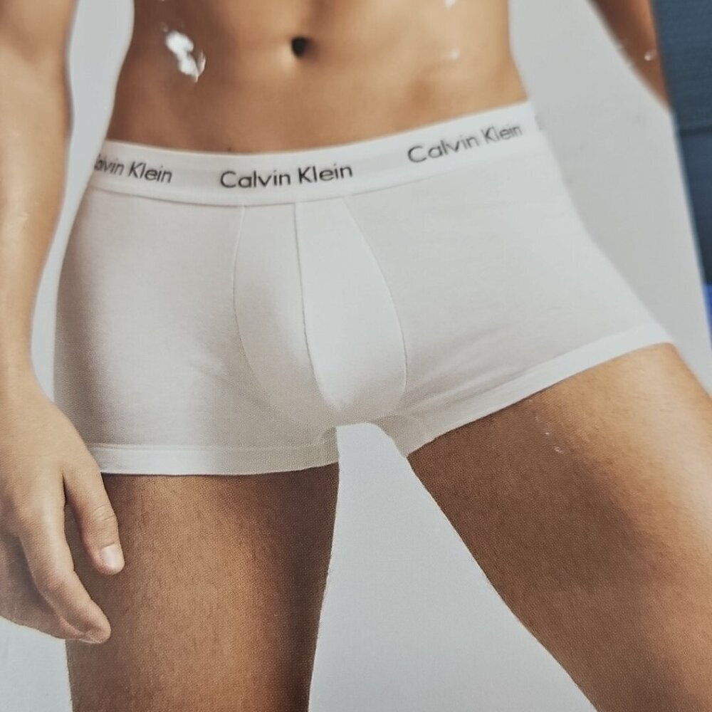 Calvin Klein Low Rise Trunk (3)‎ Three Pack XL 40-42 Blue Classic Fit New In Box - Picture 6 of 12